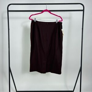 NWT Womens Dark Brown Skirt- Career Essentials